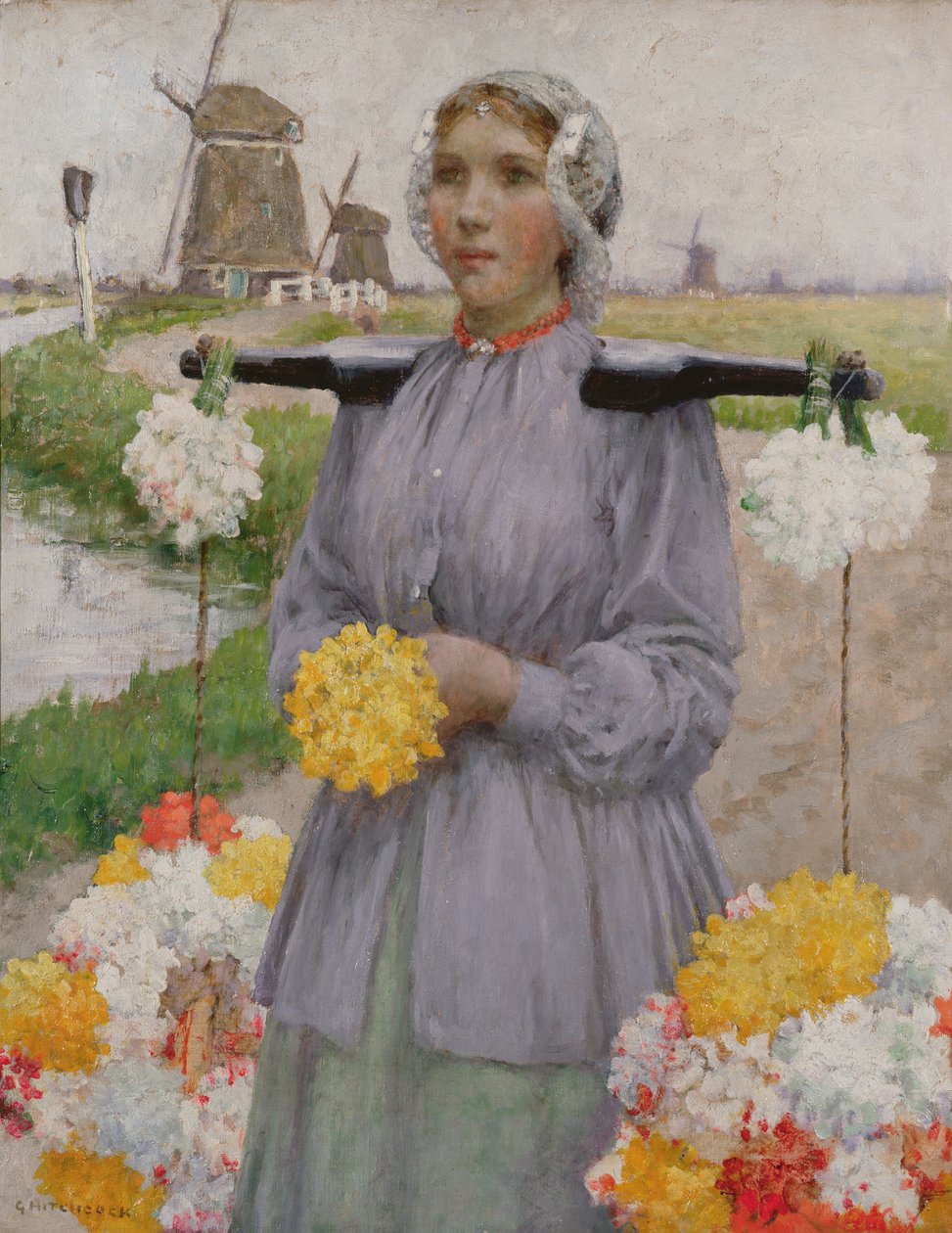 Uma menina de flor holandesa de George Hitchcock