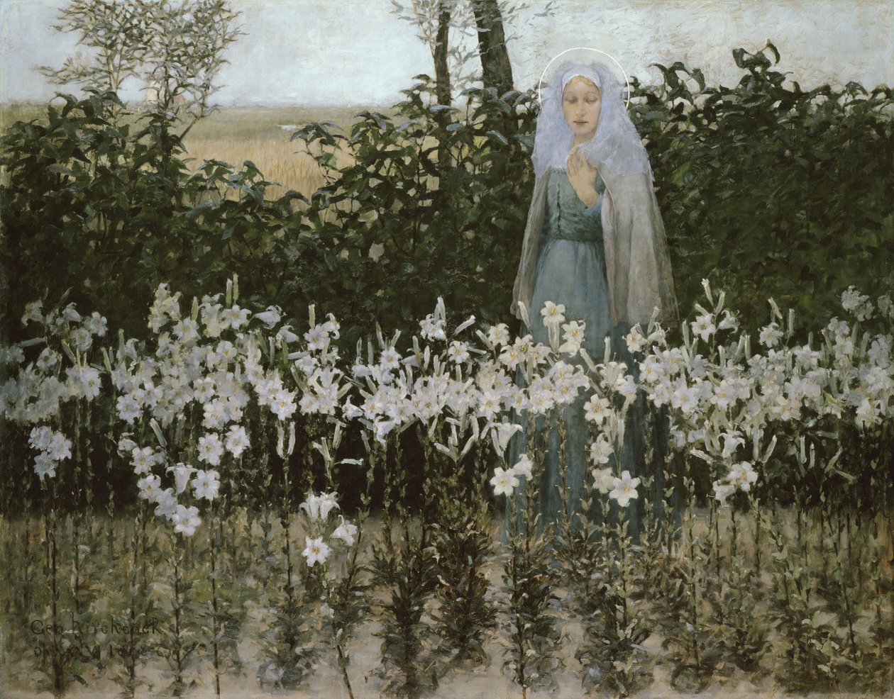A Anunciação, 1887 de George Hitchcock