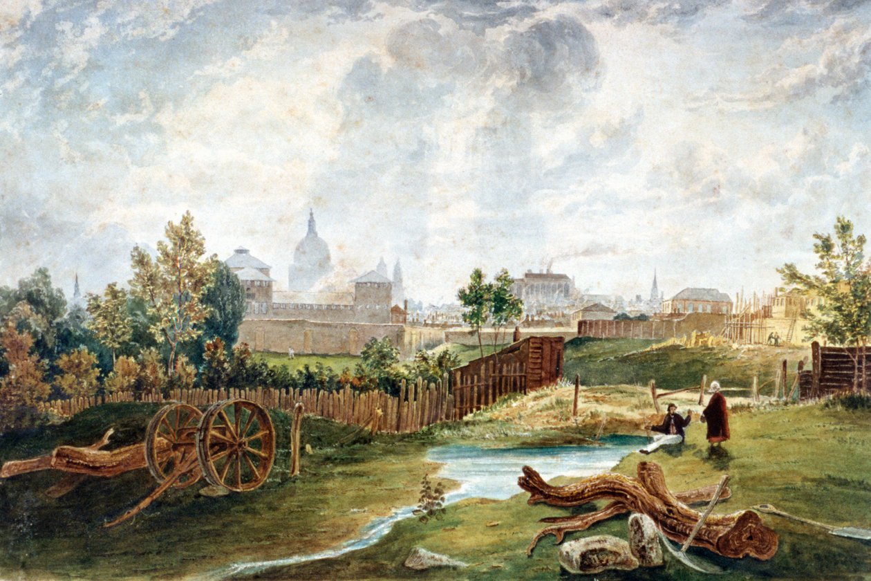 Pentonville, Islington, Londres, 1815 de George Hollis