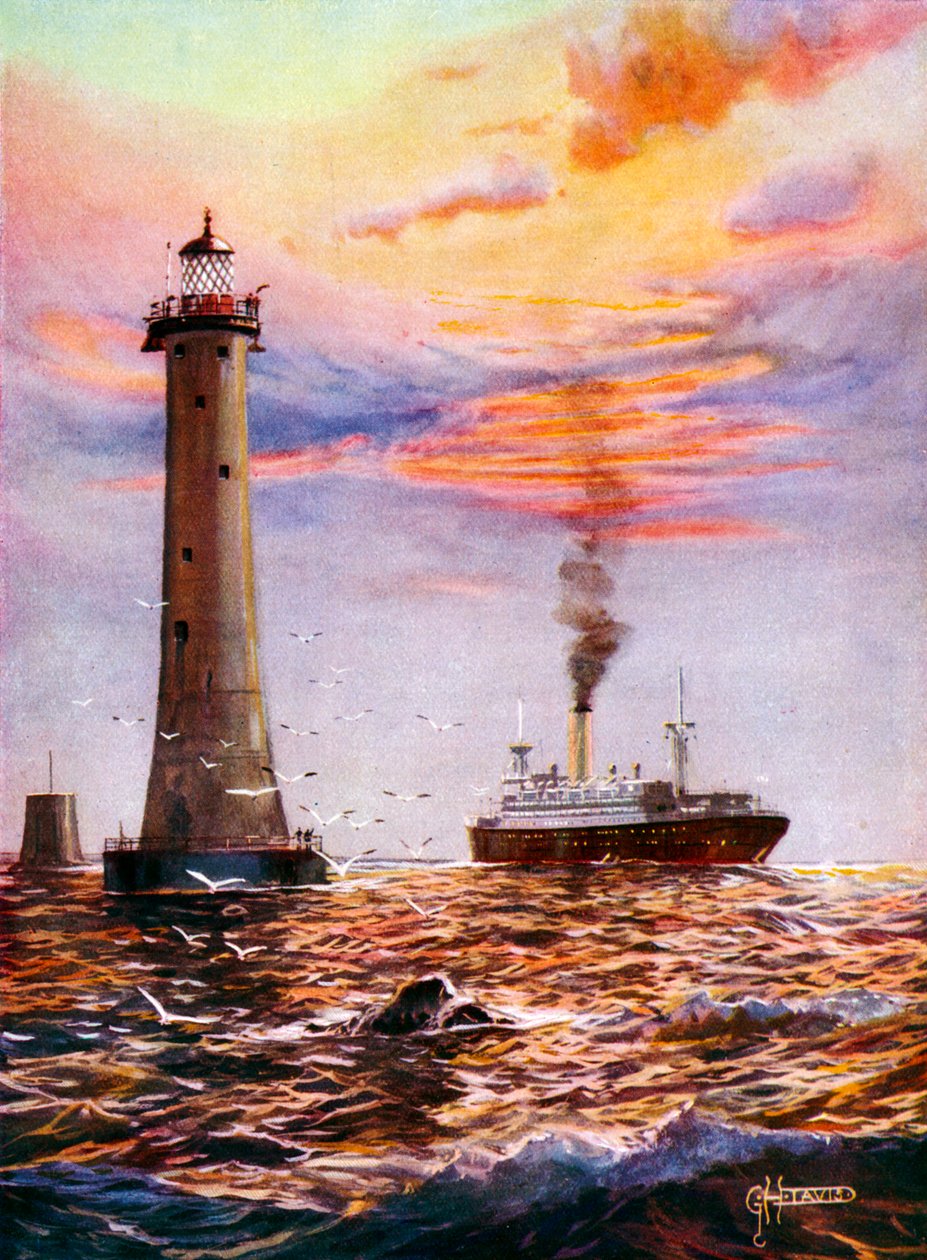 Farol de Eddystone, Plymouth (pintura) de George Horace Davis