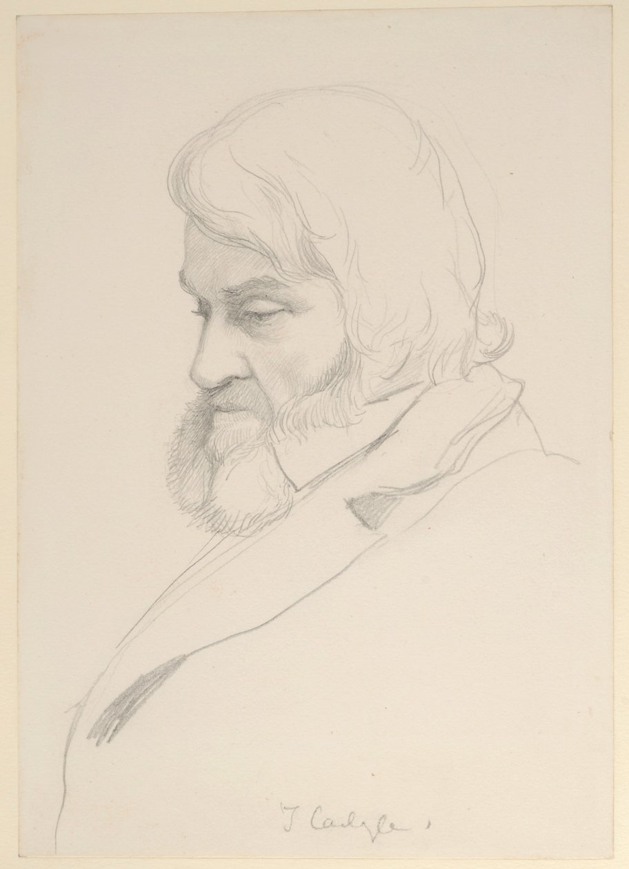 Retrato de Thomas Carlyle, c.1875 de George Howard
