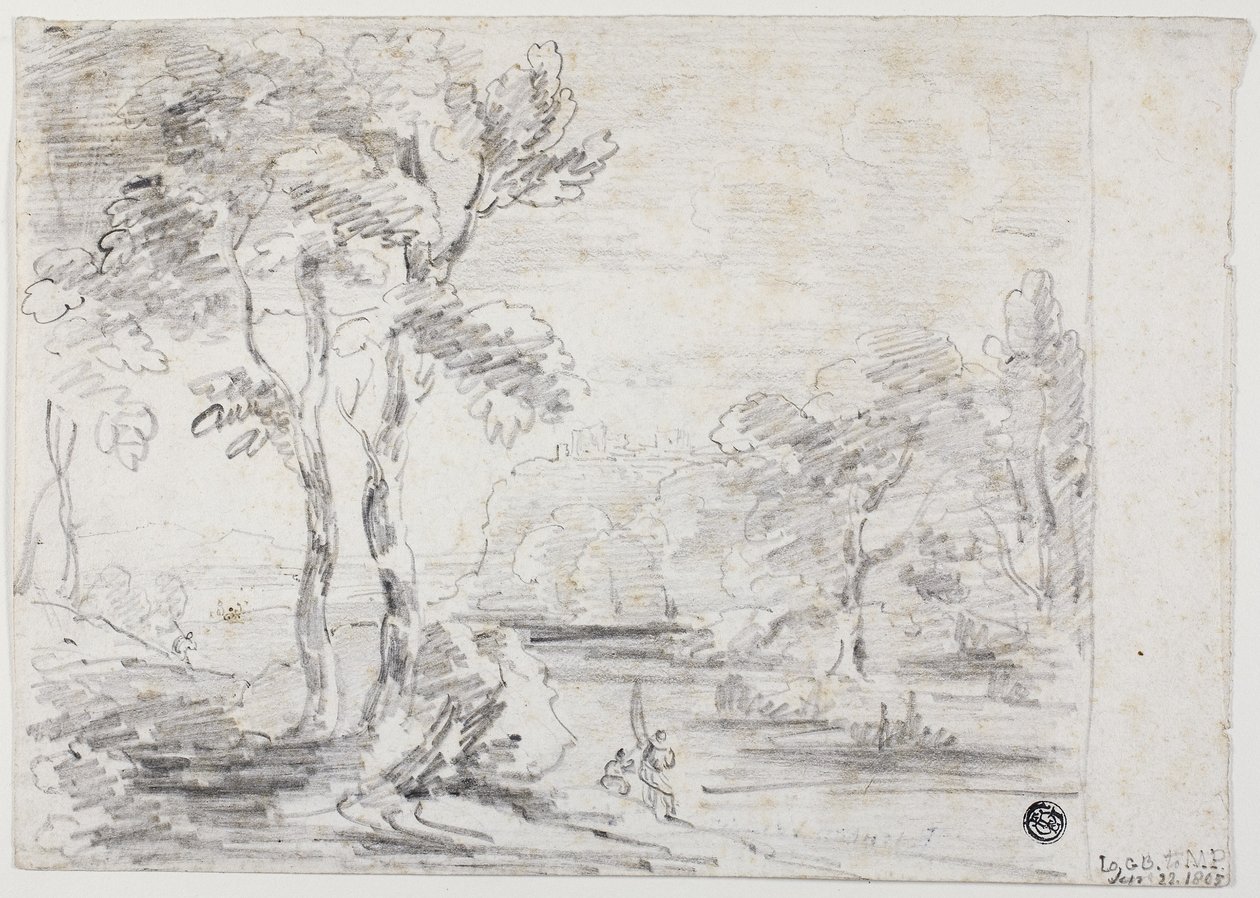 Paisagem Arcada, 1805 de George Howland Beaumont