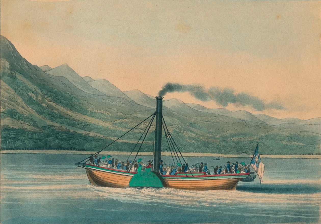 Uma viagem até Loch Lomond, 1825. de George Hunt