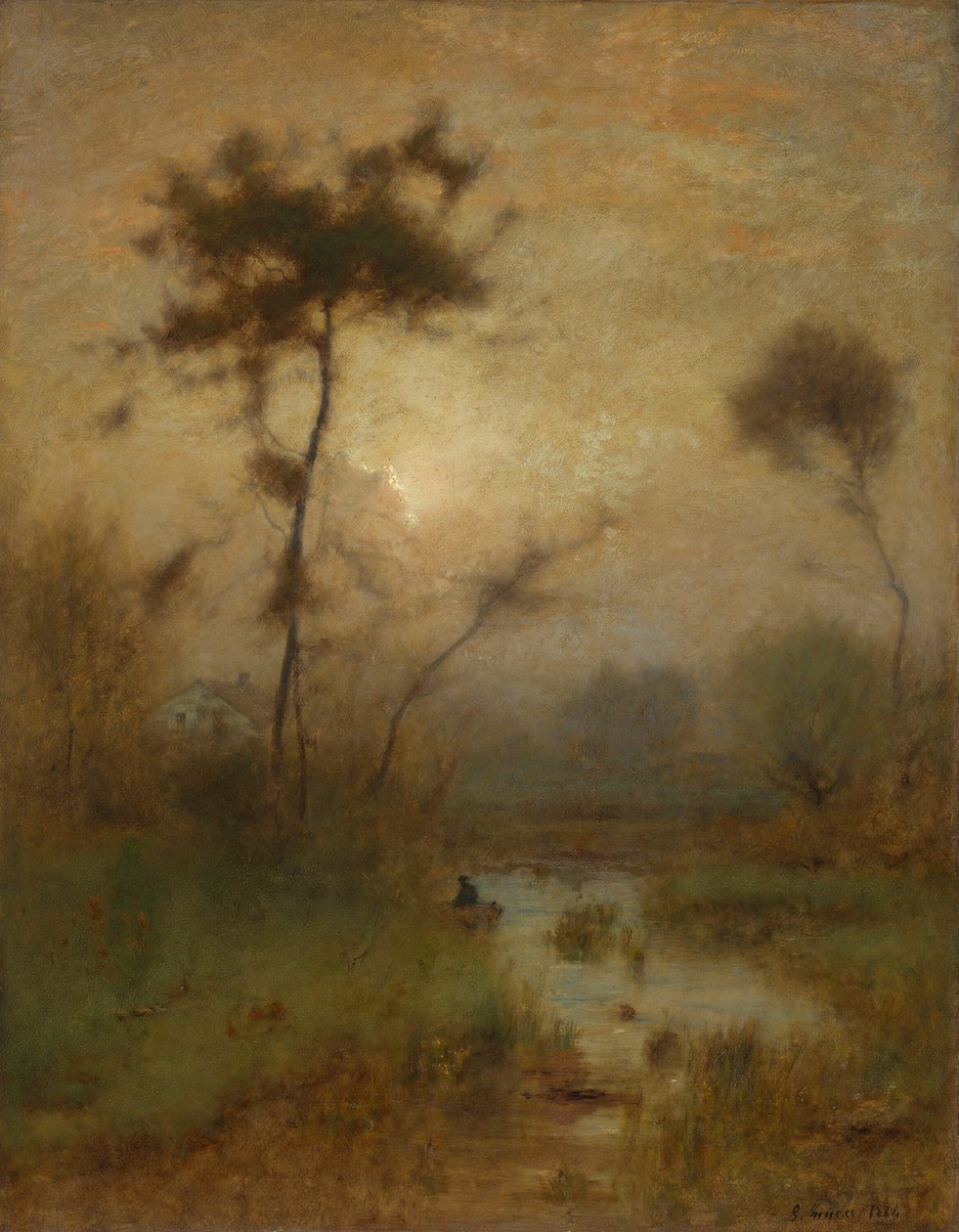 Uma manhã de prata, 1886. de George Inness