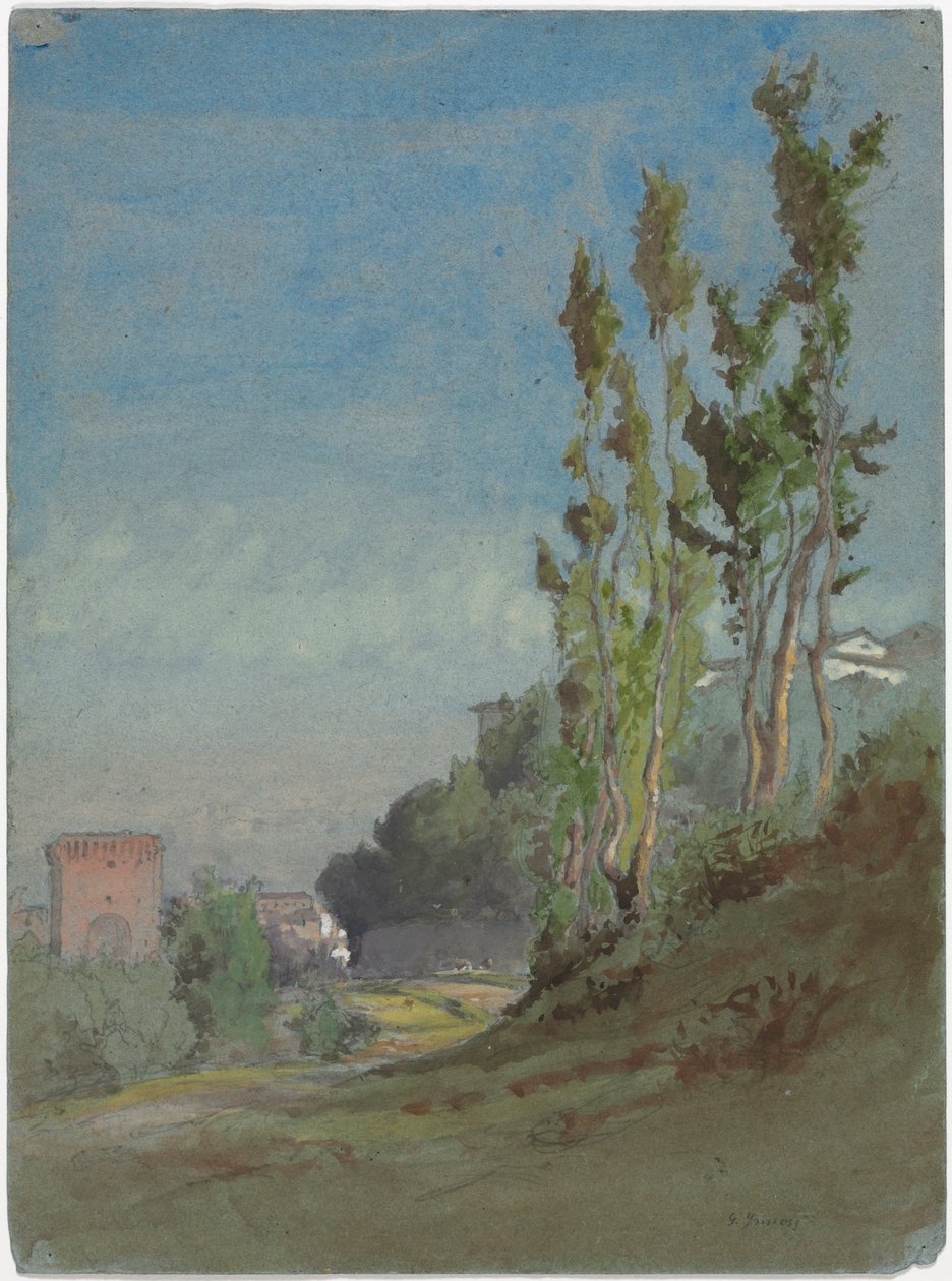 Albano, Itália, c. 1872. de George Inness