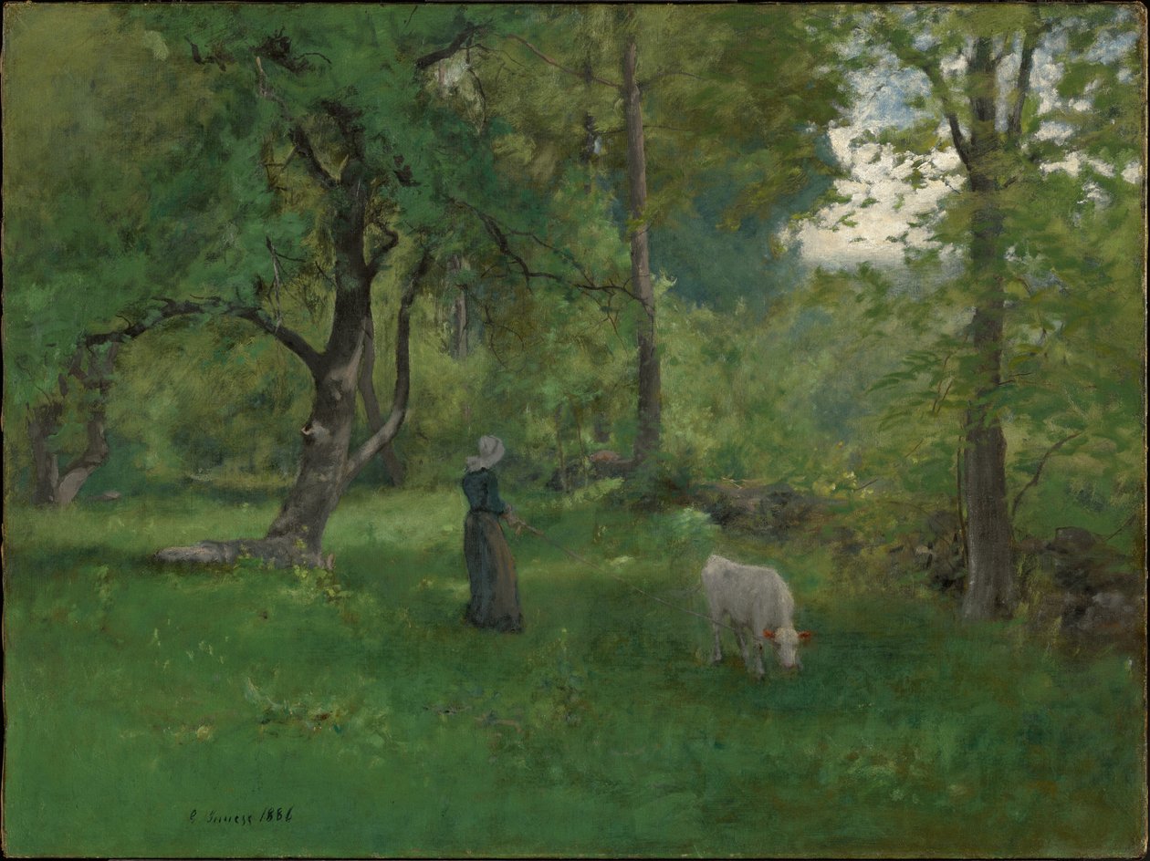 Paisagem verde de George Inness
