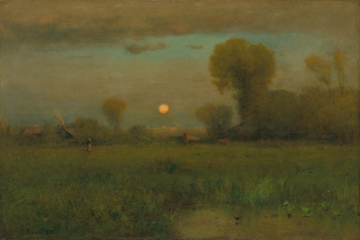 Lua cheia de George Inness