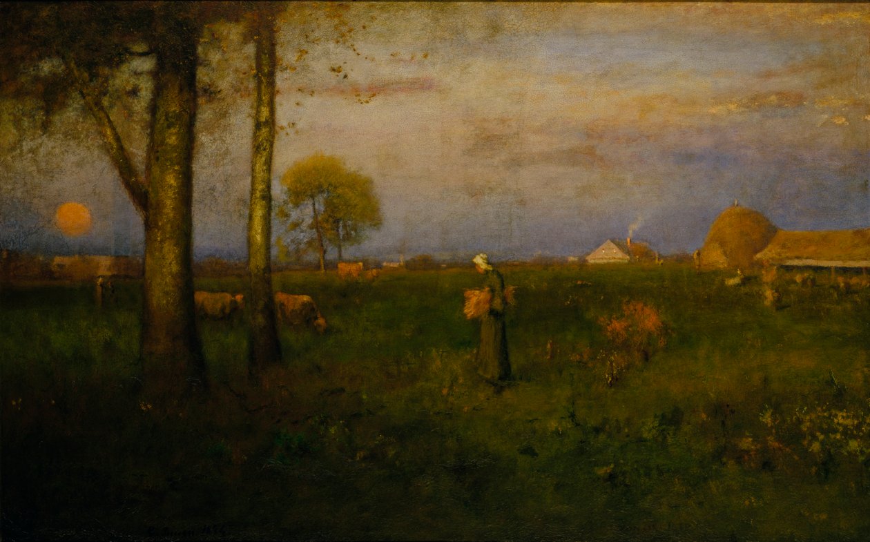 Pôr do sol, 1884. de George Inness