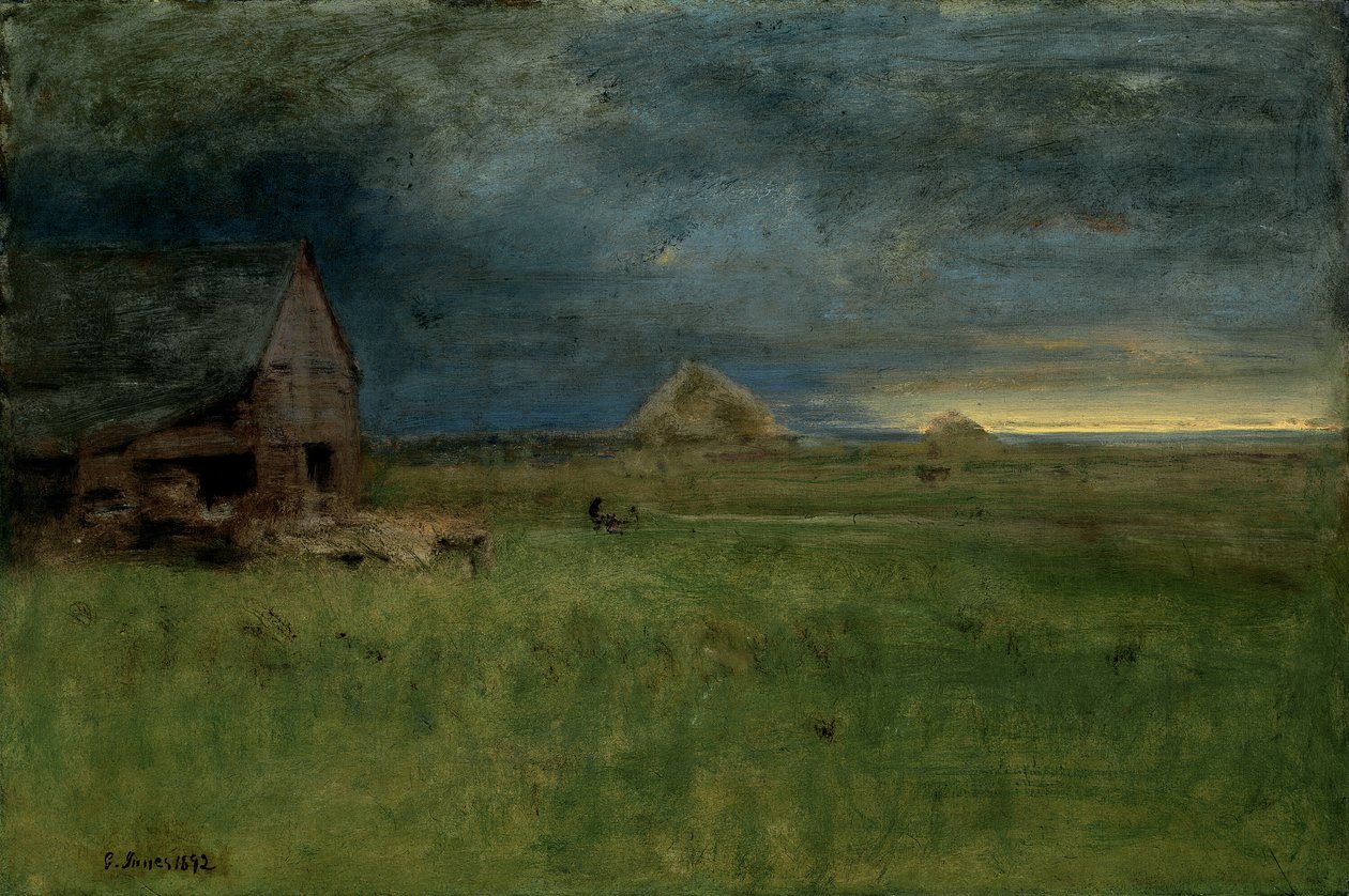A Fazenda Solitária, Nantucket, 1892. de George Inness