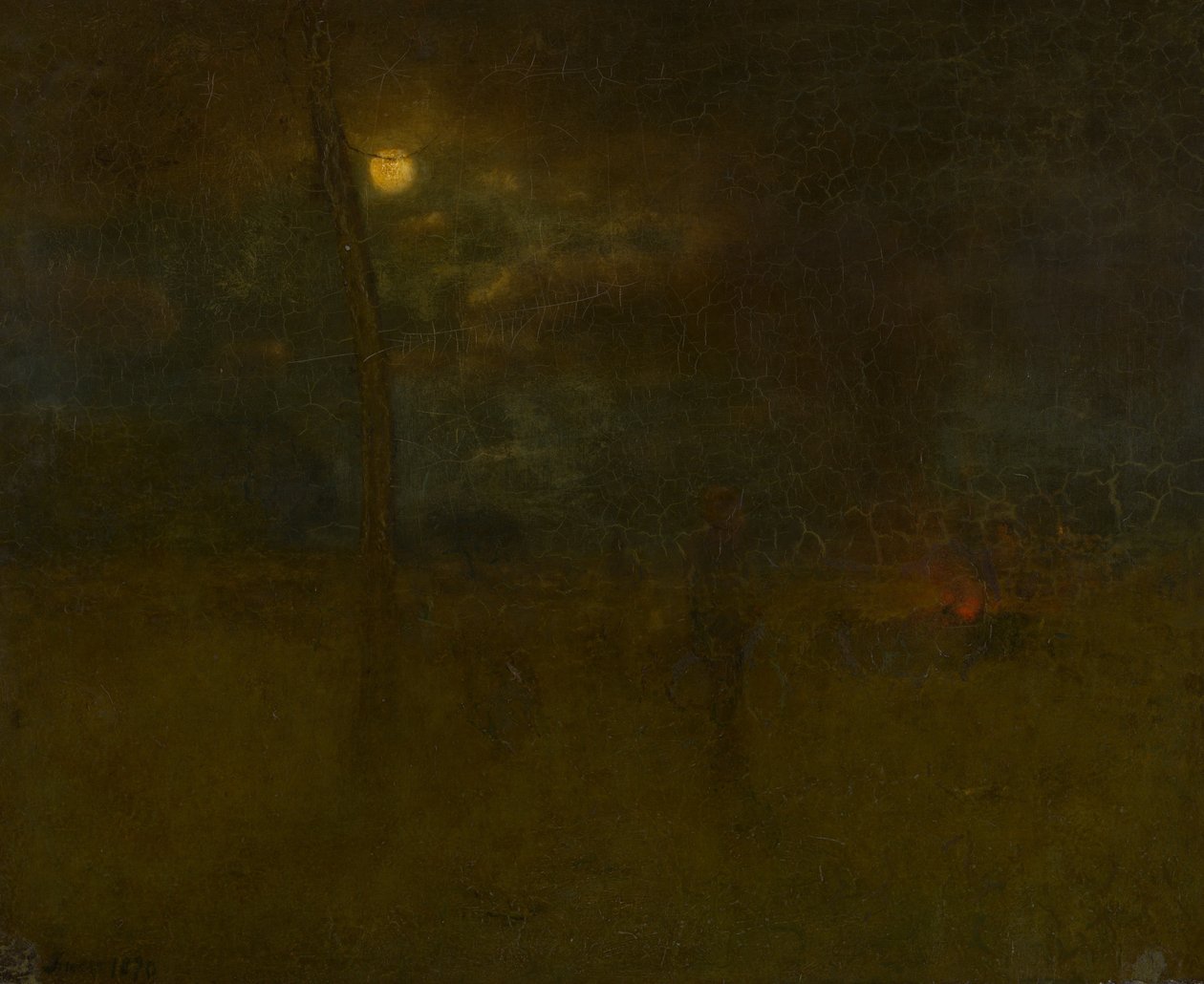A Lua à noite de George Inness