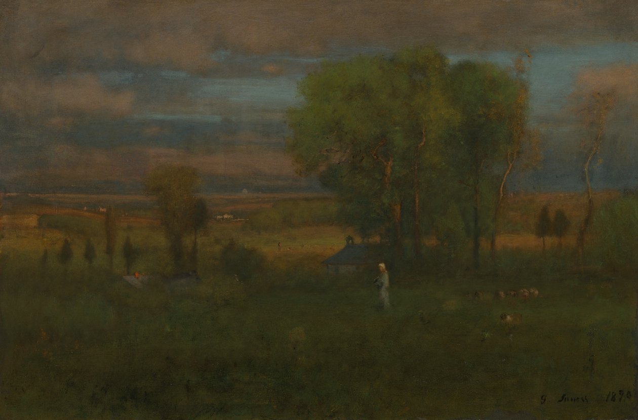Crepúsculo em Itália de George Inness