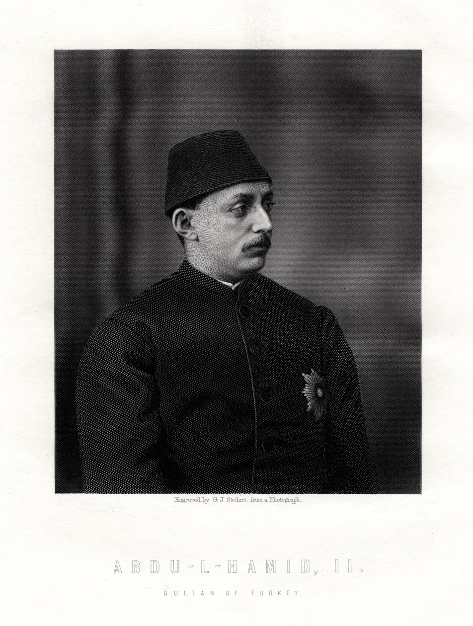 Abd-ul-Hamid II, último sultão do Império Otomano, século XIX. de George J. Stodart