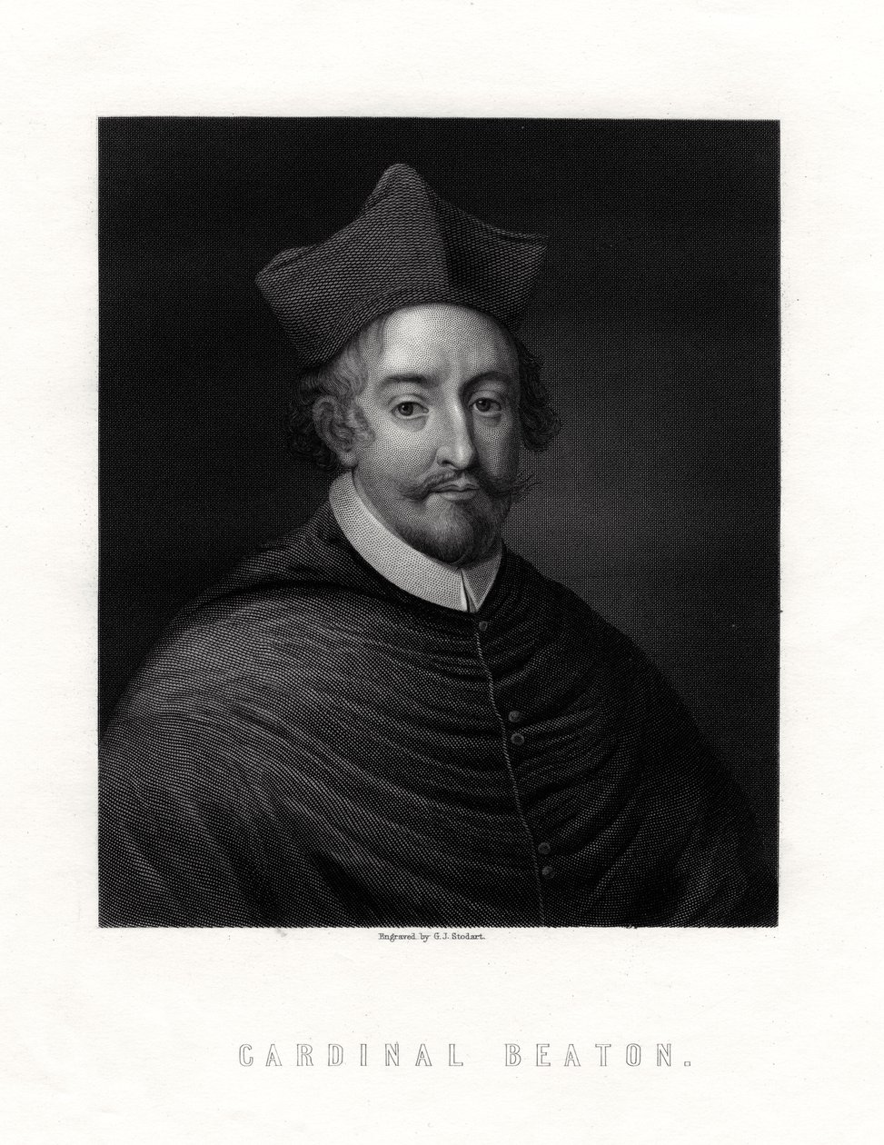 Cardeal David Beaton, c1494-1546, cardeal escocês e arcebispo de St Andrews de George J. Stodart