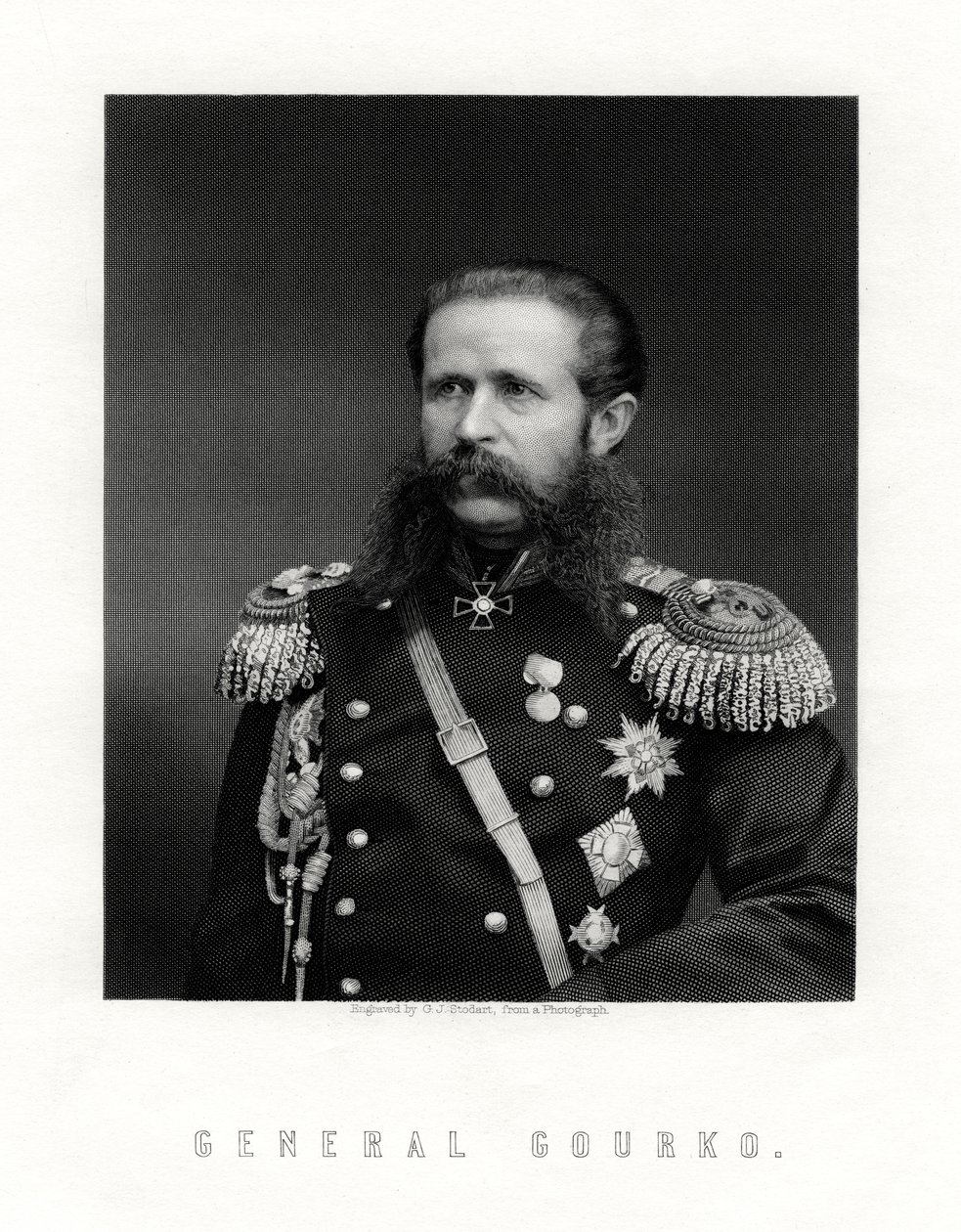 Iosif Vladimirovich Gurko, marechal de campo russo, século XIX de George J. Stodart