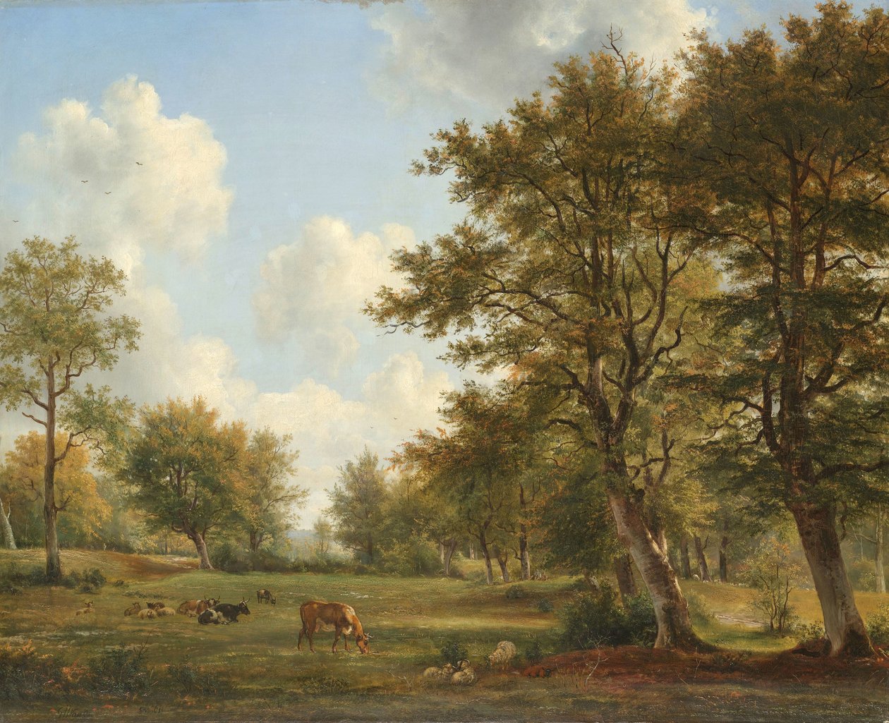 Paisagem perto de Hilversum de George Jacobus Johannes van Os