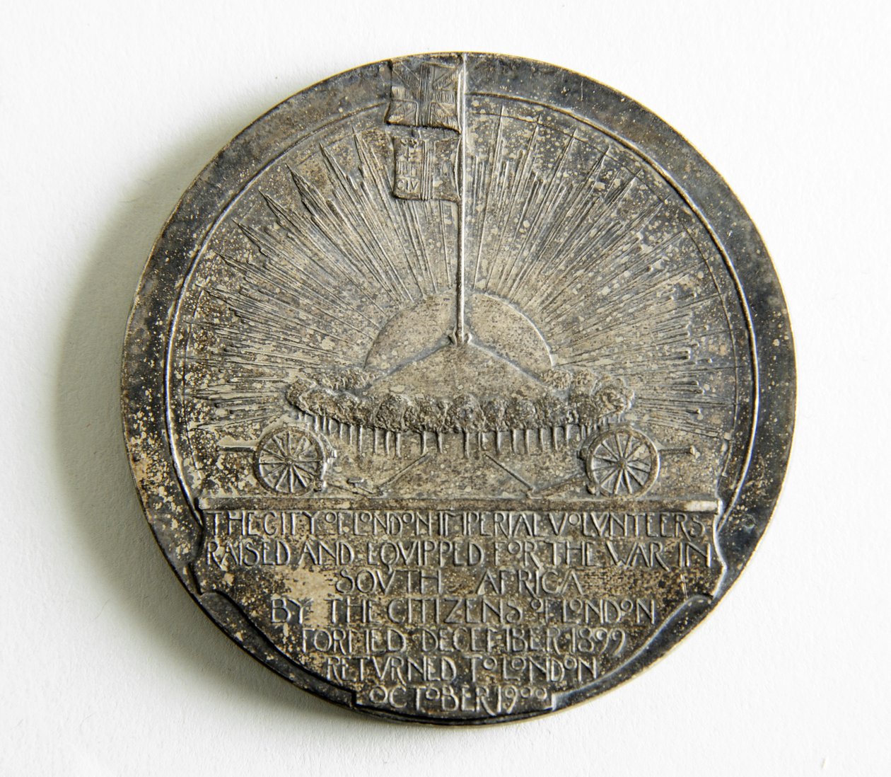 Medalha para comemorar o regresso dos Voluntários da Cidade Imperial da Guerra do Javali de George James Frampton