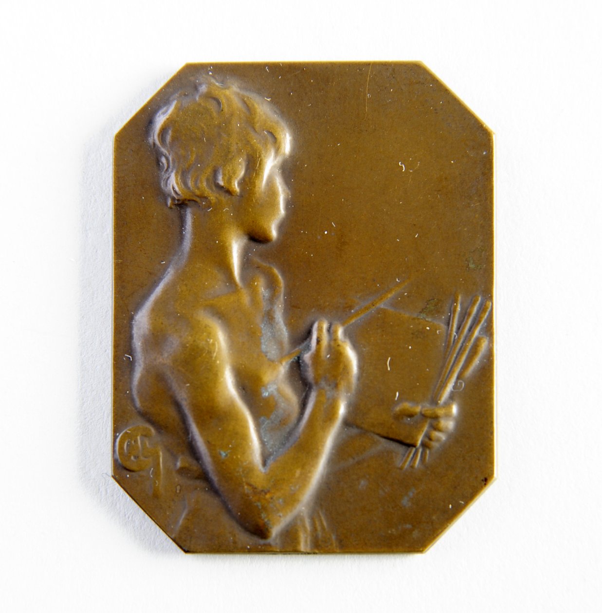 Placa octogonal (bronze) de George James Frampton