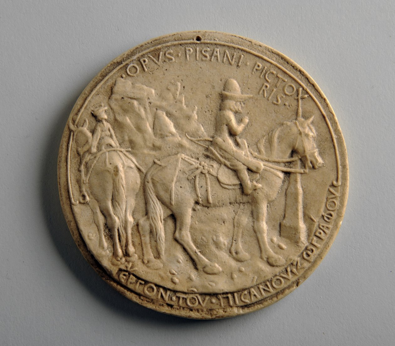 Medalhão de gesso de George James Frampton