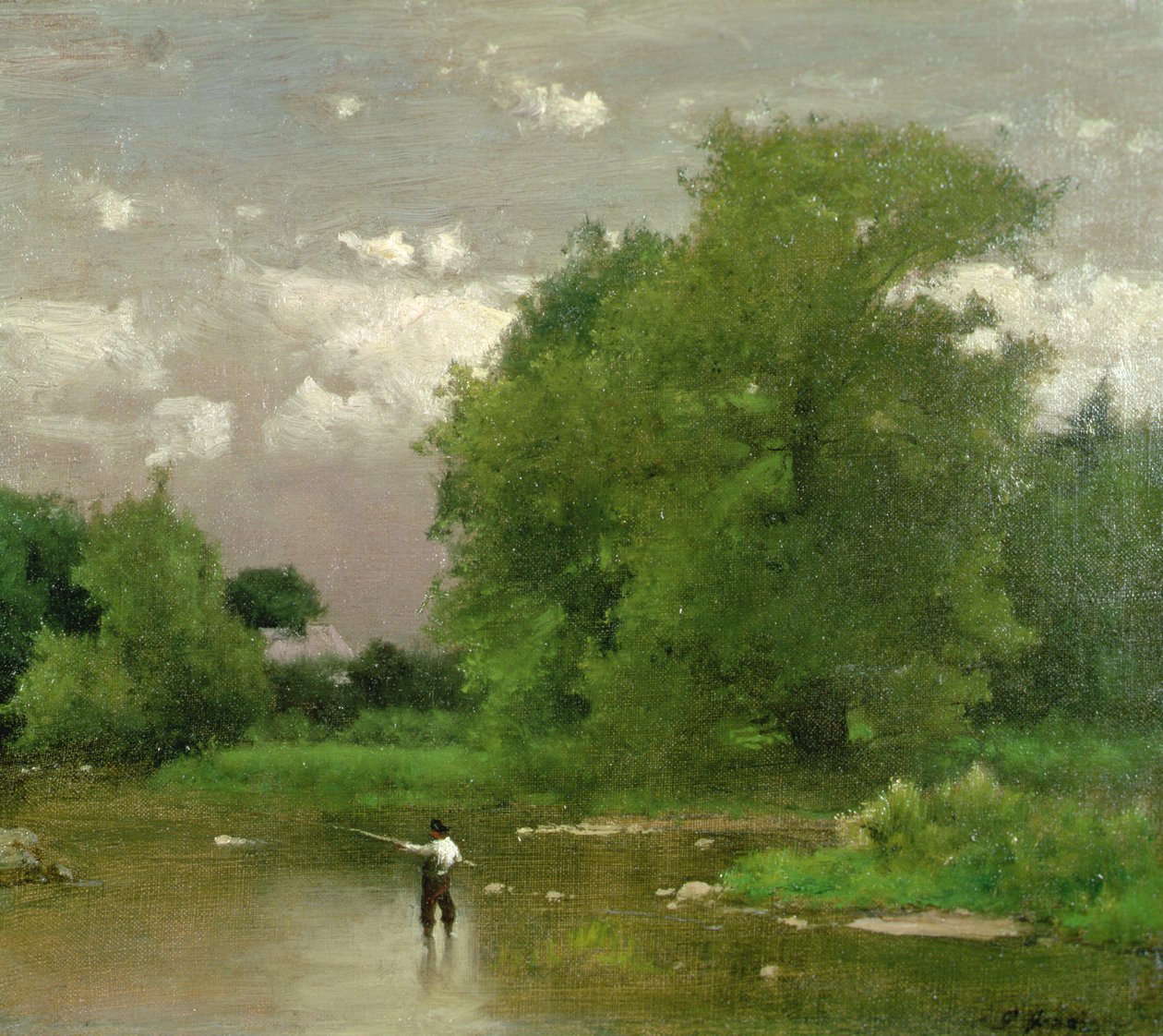 Pampton, New Jersey (óleo sobre tela) de George Jnr. Inness