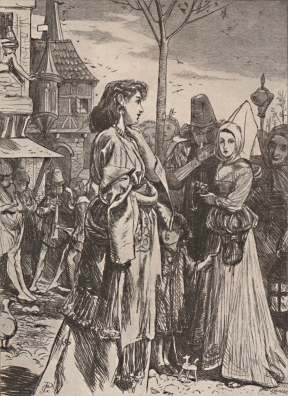 Ilustração do poema A Becketts Troth., C1860-1875, 1923 de George John Pinwell