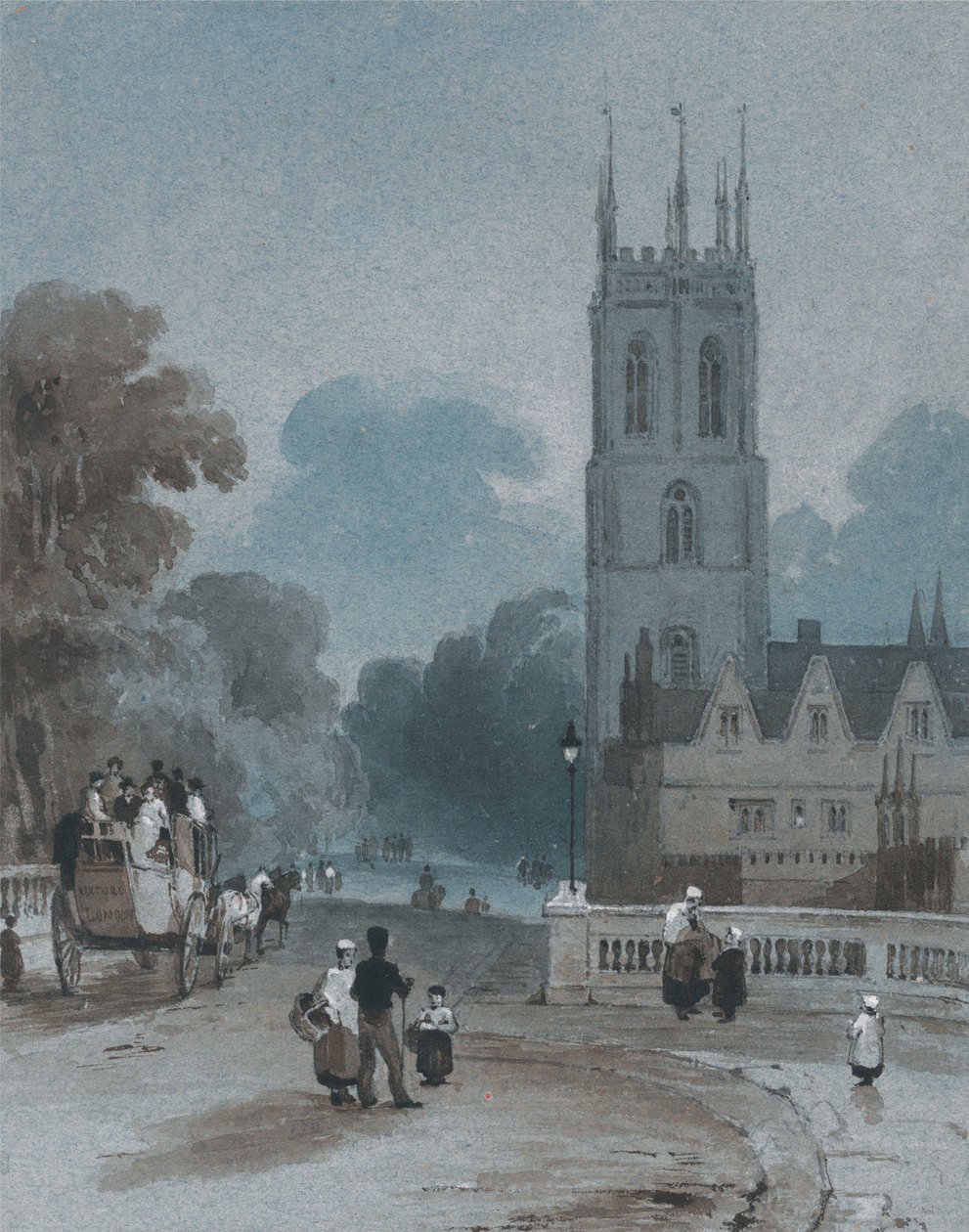 Torre e ponte de Magdalen, Oxford de George Jones