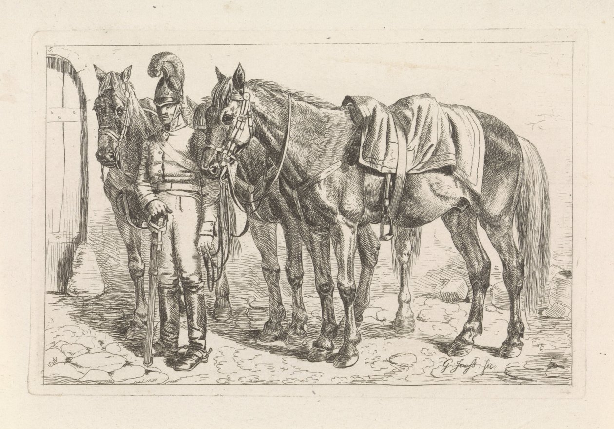 Cussier e três cavalos de George Jooss