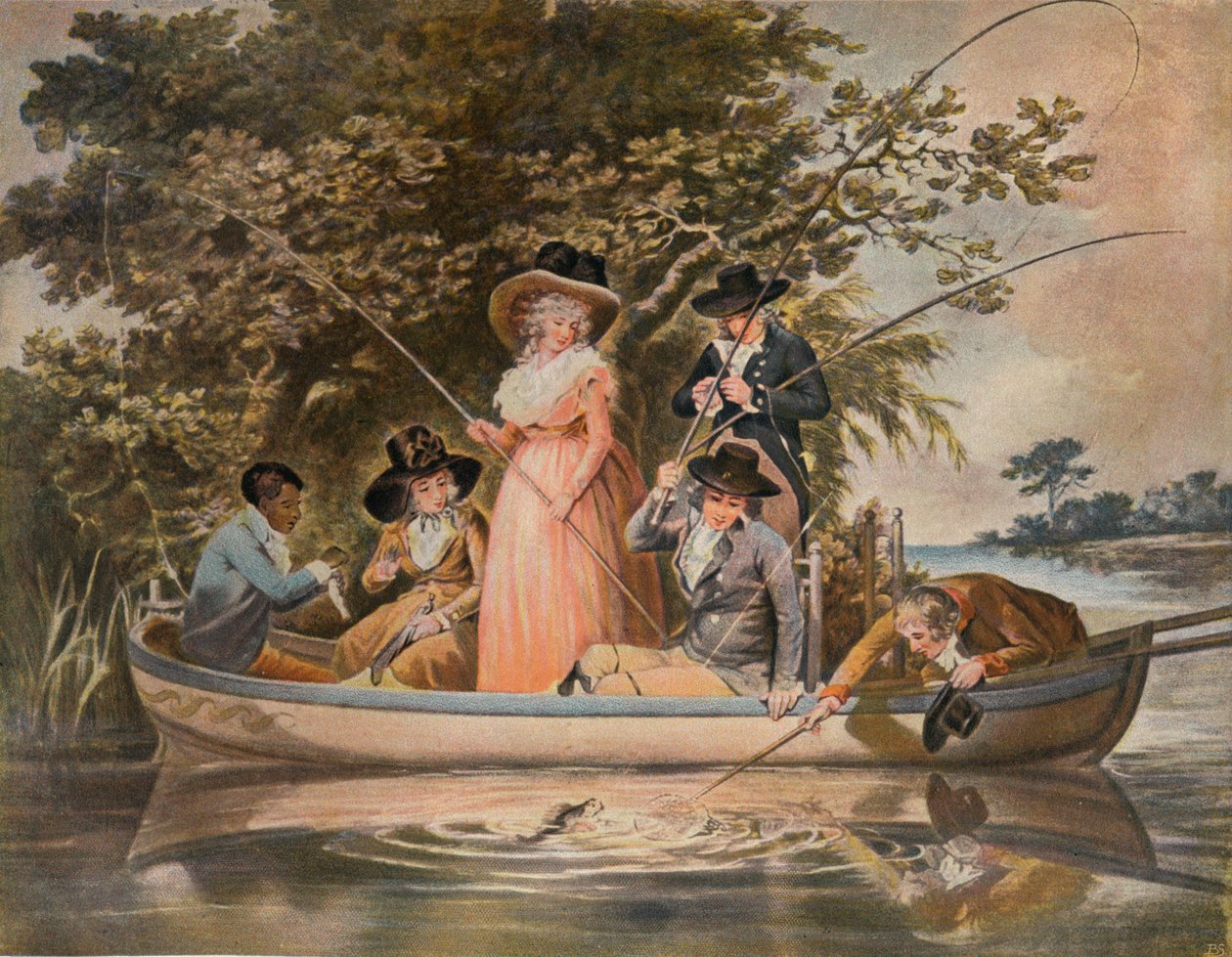 Uma pescaria de festa, 1789, 1902 de George Keating