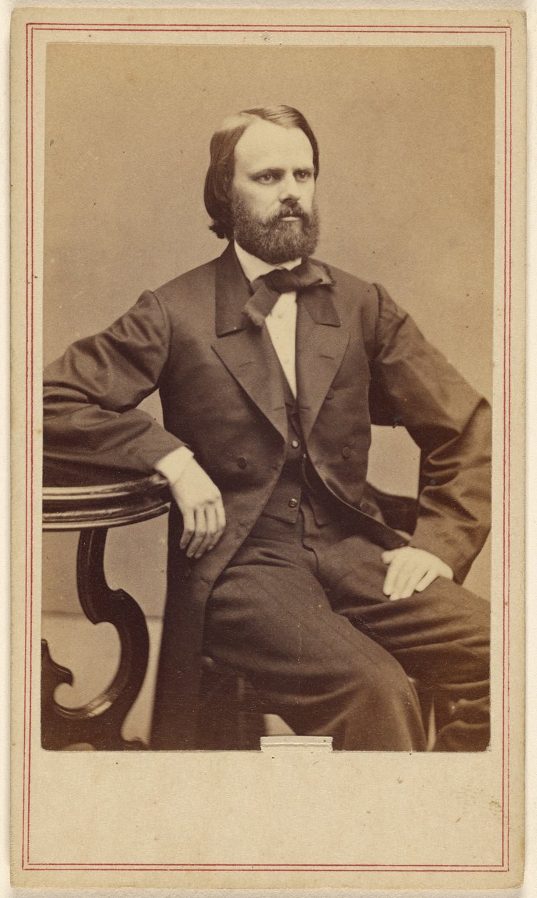 [Homem não identificado, sentado, com barba cheia] de George Kendall Warren