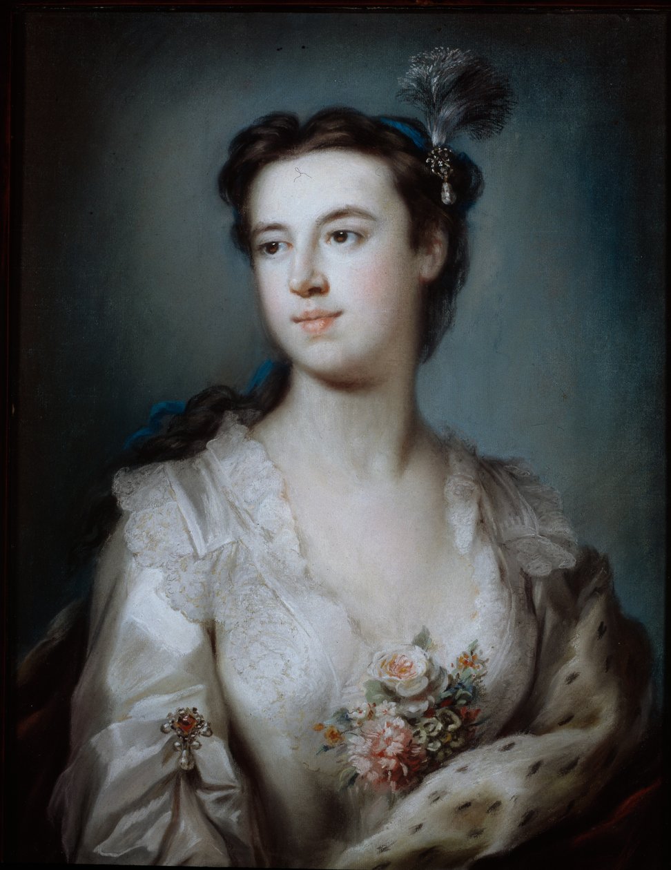 Retrato de Lady Dorothy Boyle, Condessa de Euston (pastel sobre papel) de George Knapton