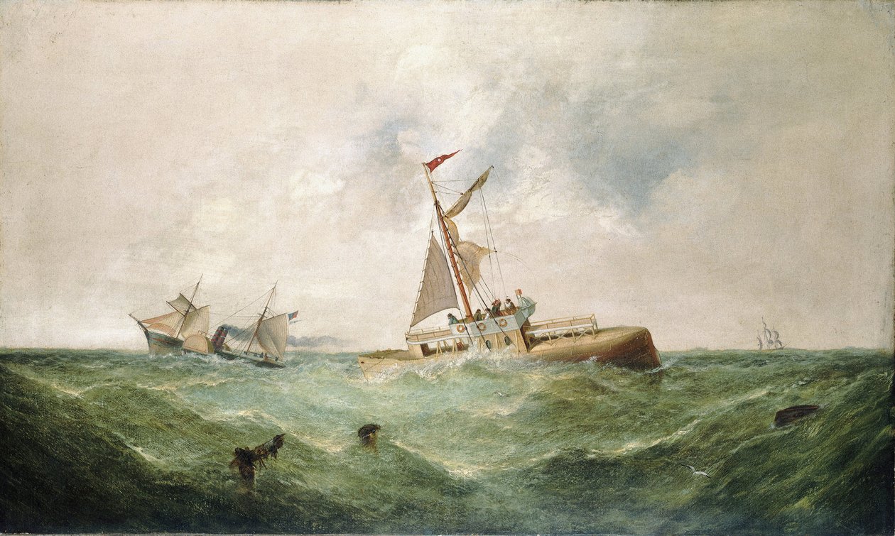 O transporte da Agulha de Cleópatra (alcunha dada a um obelisco egípcio do reinado do faraó Tutmés III (18ª dinastia)) para Inglaterra, em 1877 de George Knight
