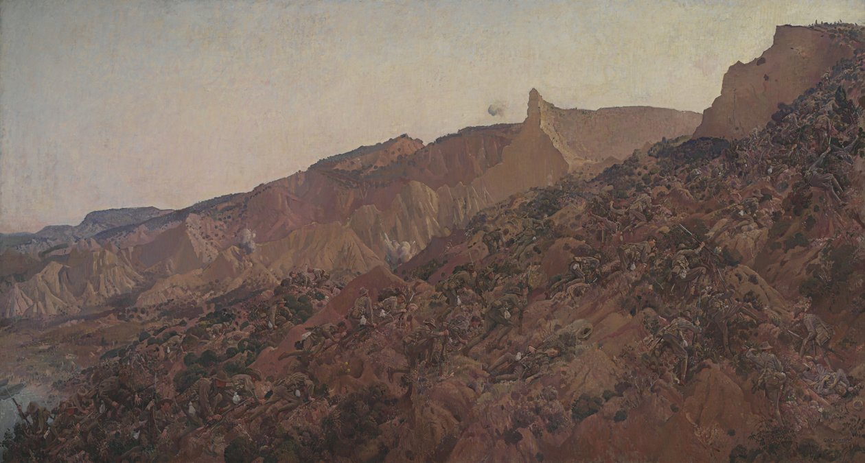 Anzac, o desembarque 1915 de George Lambert