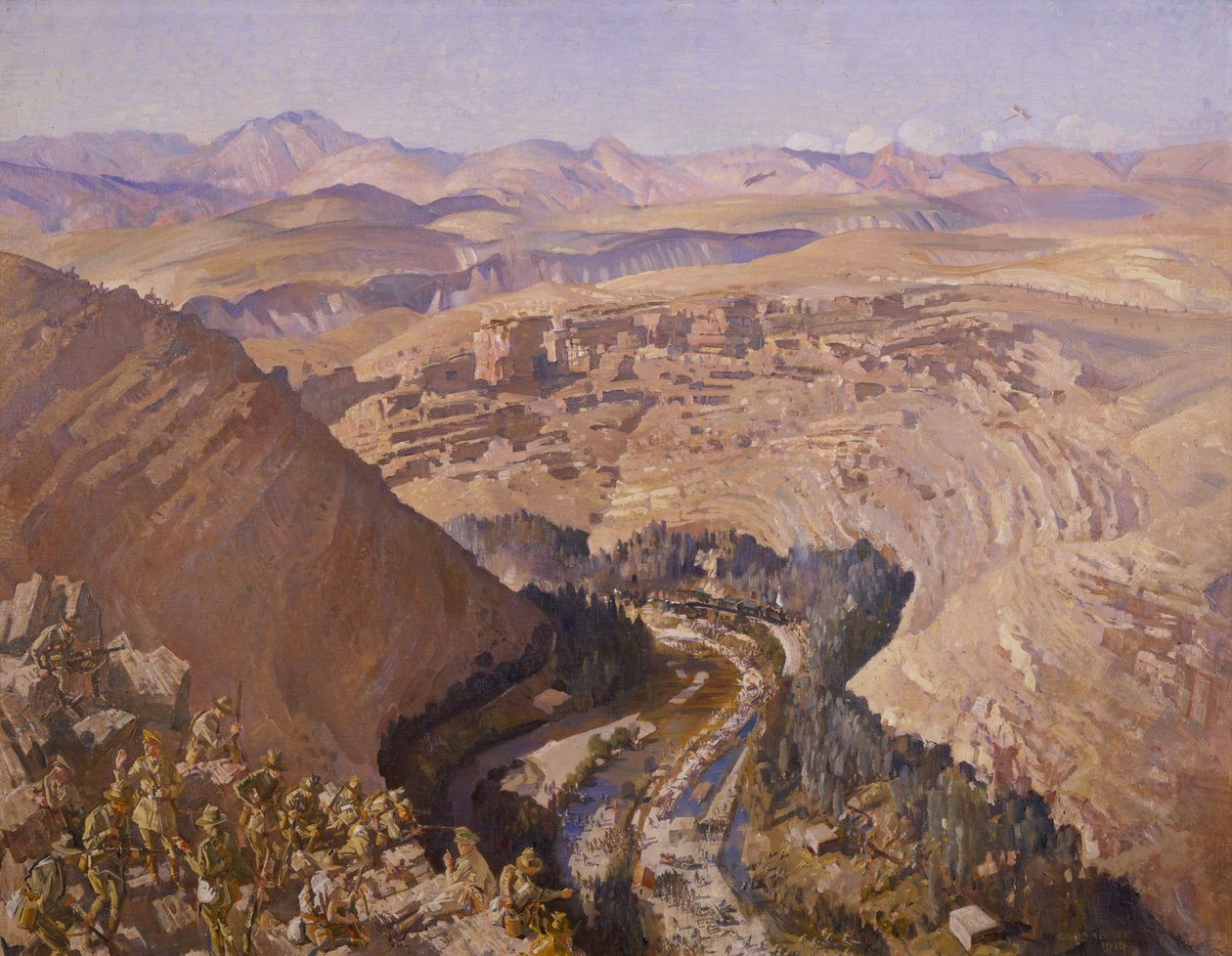Barada Gorge, 30 de Setembro de 1918 de George Lambert