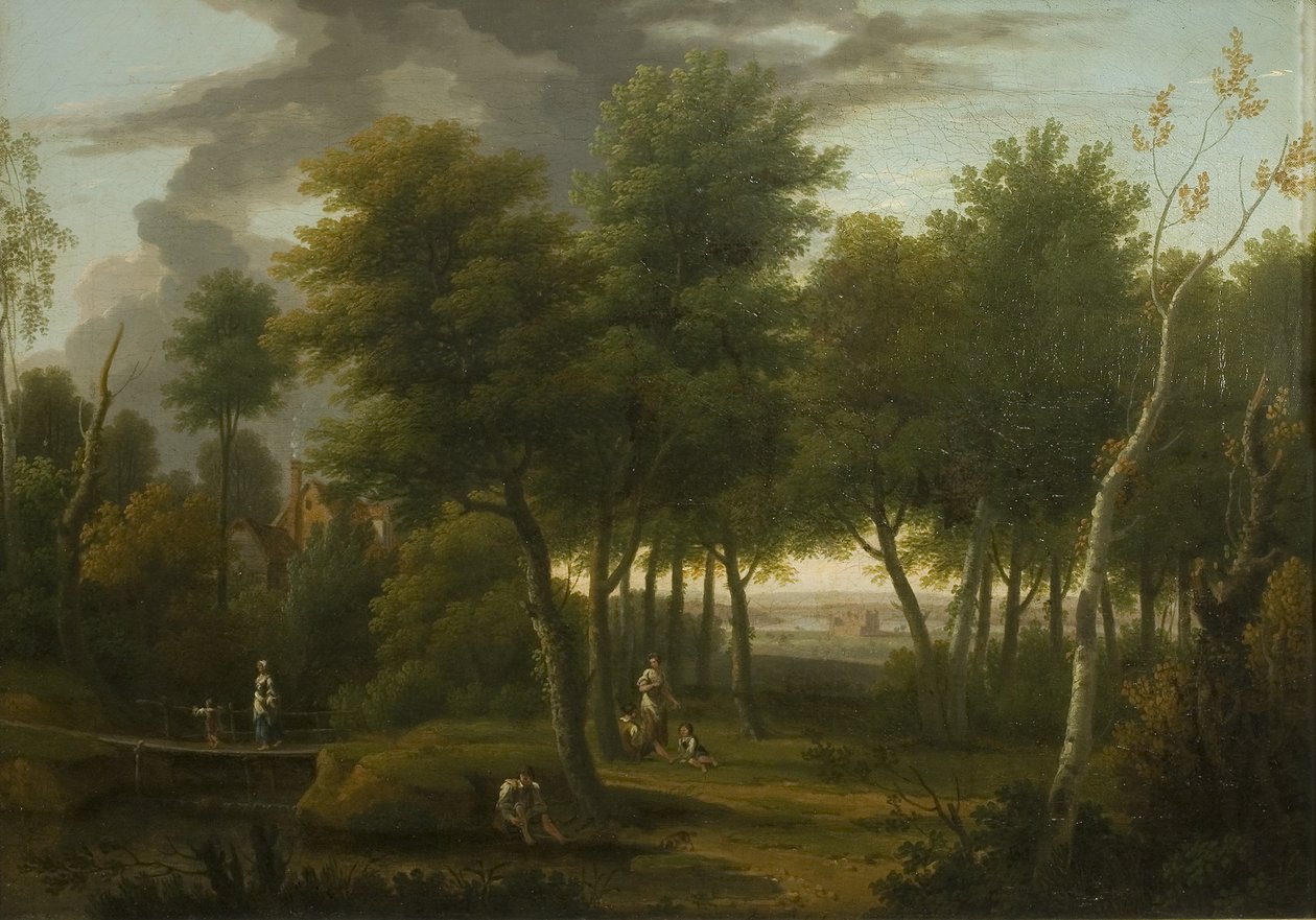 Paisagem arborizada de George Lambert