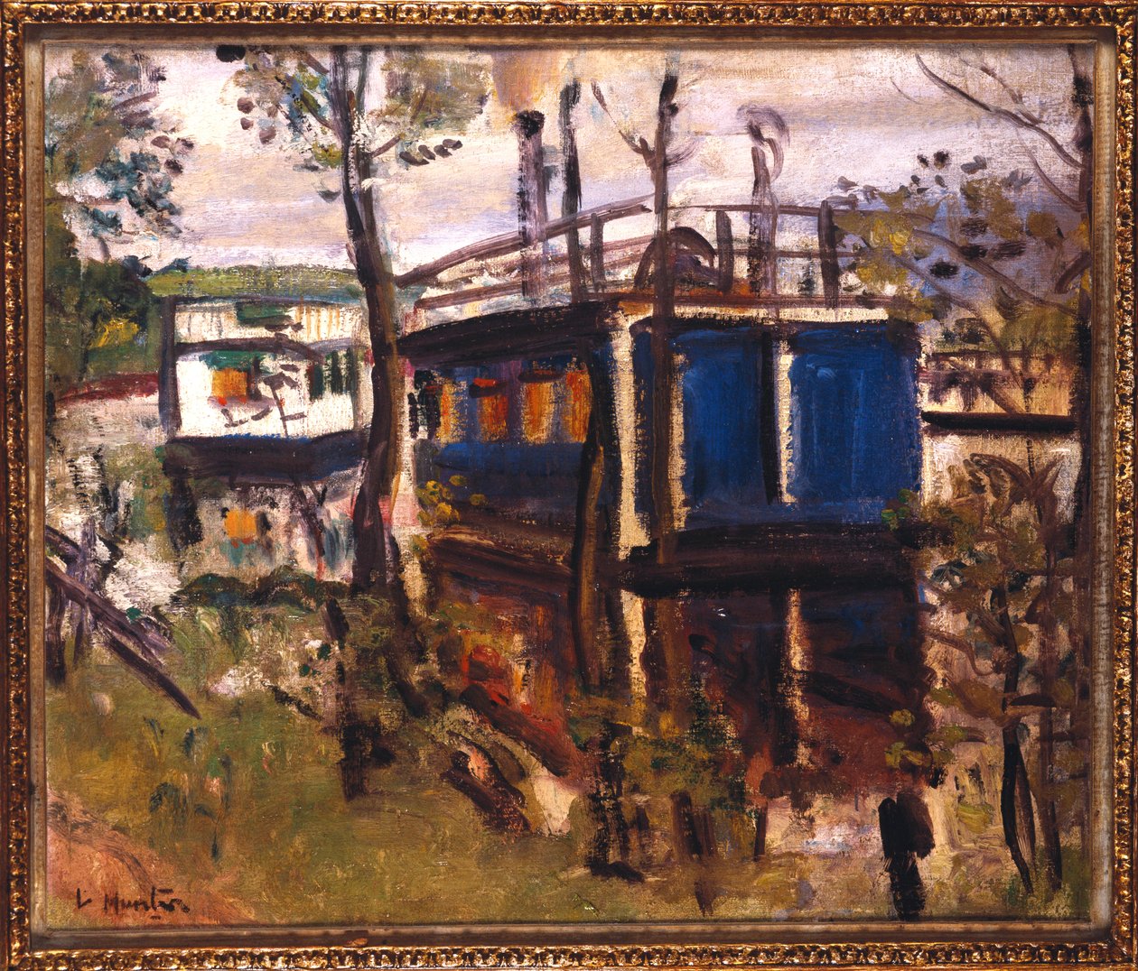 Casas flutuantes, Loch Lomond de George Leslie Hunter