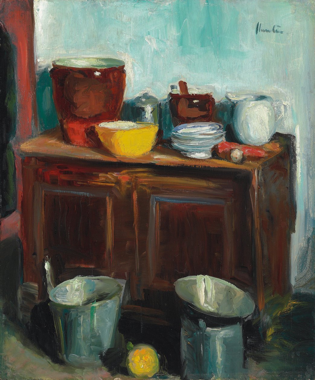 Utensílios de cozinha, de George Leslie Hunter