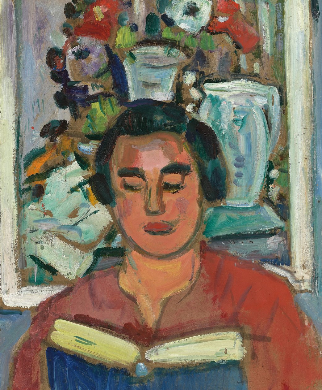 Pintura e Livro de George Leslie Hunter
