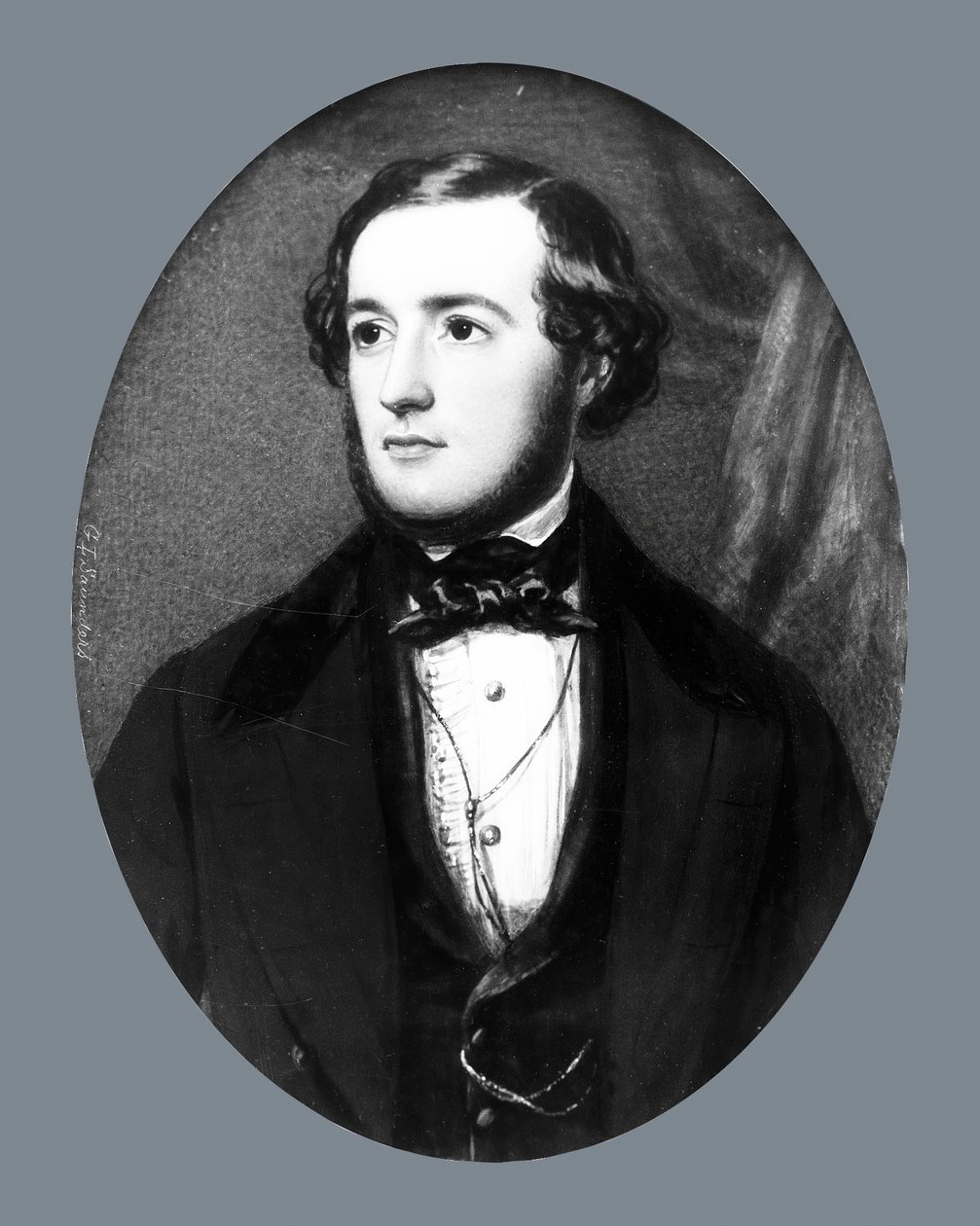 Retrato de um cavalheiro, ca. 1845-1850. de George Lethbridge Saunders