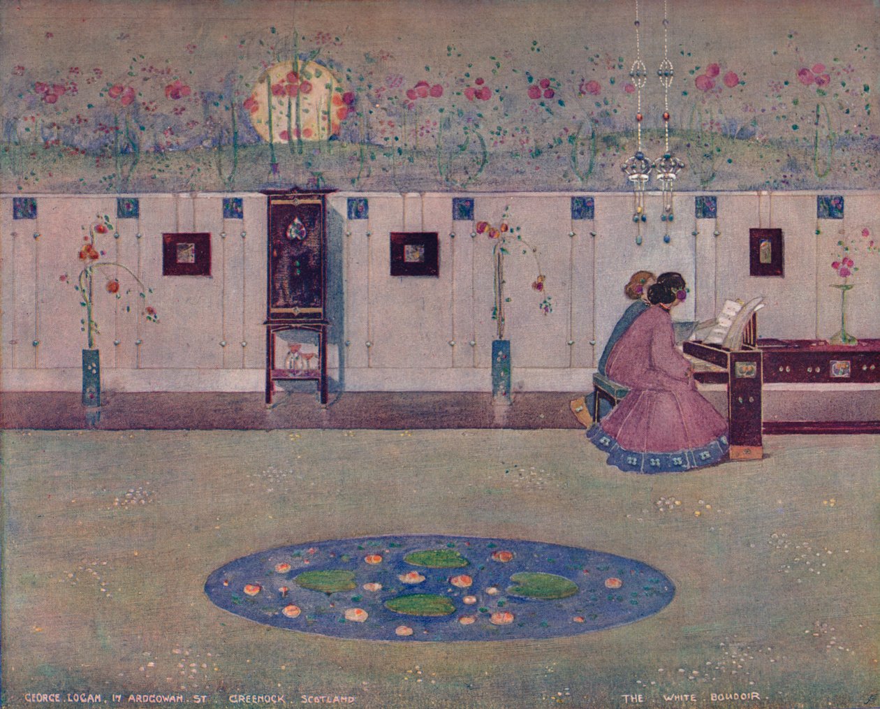 O Boudoir Branco, c1905 de George Logan