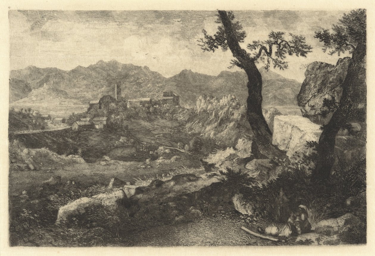 Uma vista perto de Roma de George Loring Brown