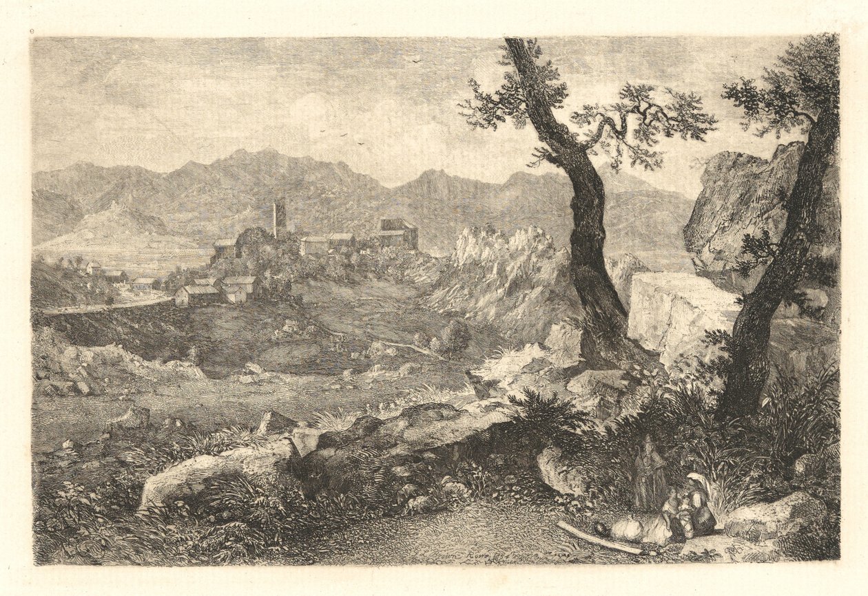 Uma vista perto de Roma de George Loring Brown