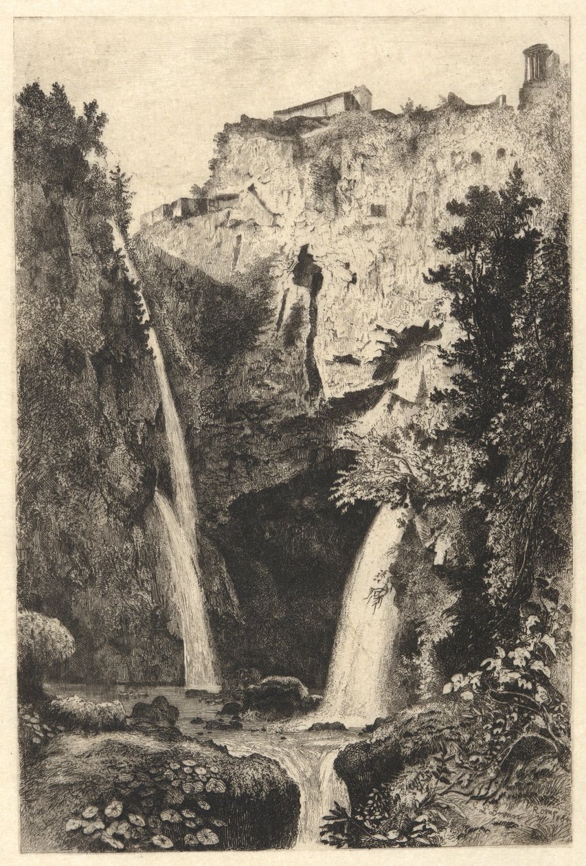 As Cataratas do Tivoli de George Loring Brown