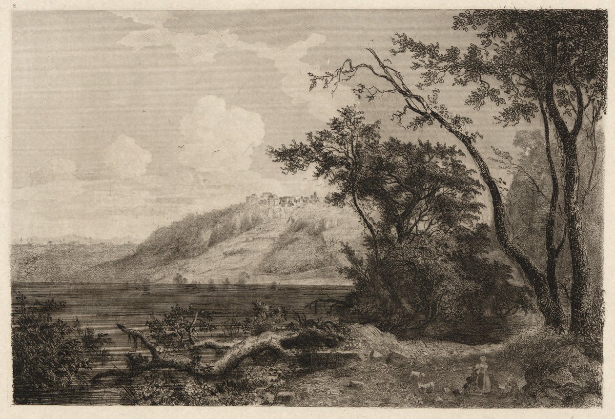 Vista do Lago Nemi de George Loring Brown