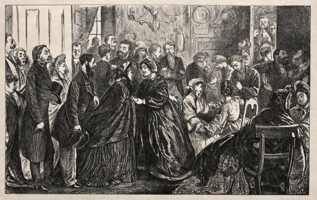 Um Kettledrum em Mayfair, 1862. de George Louis Palmella Busson Du Maurier
