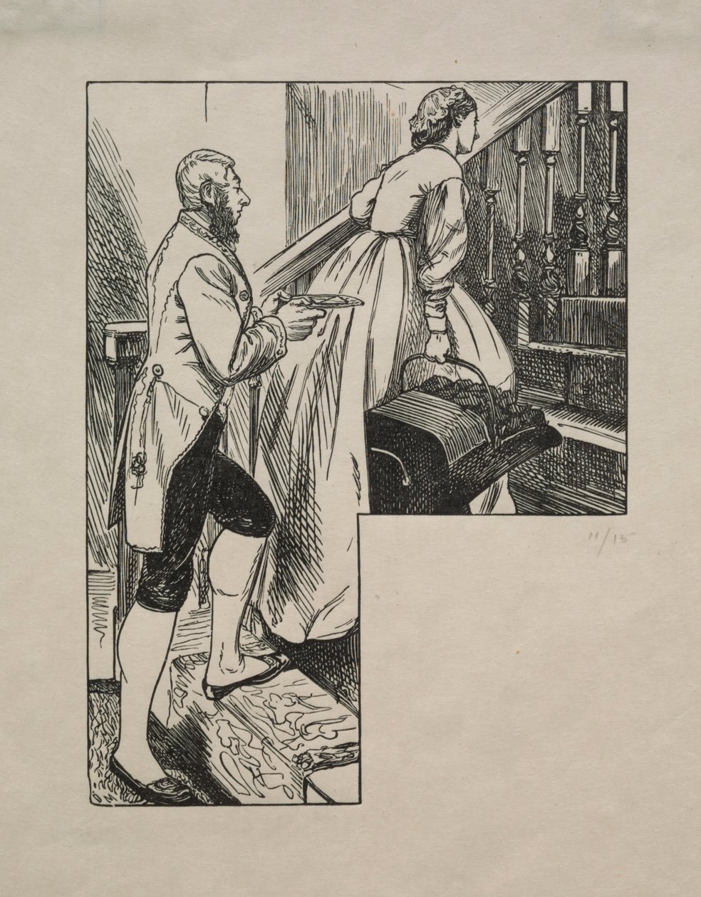 Empregada doméstica em Belgravia de George Louis Palmella Busson Du Maurier