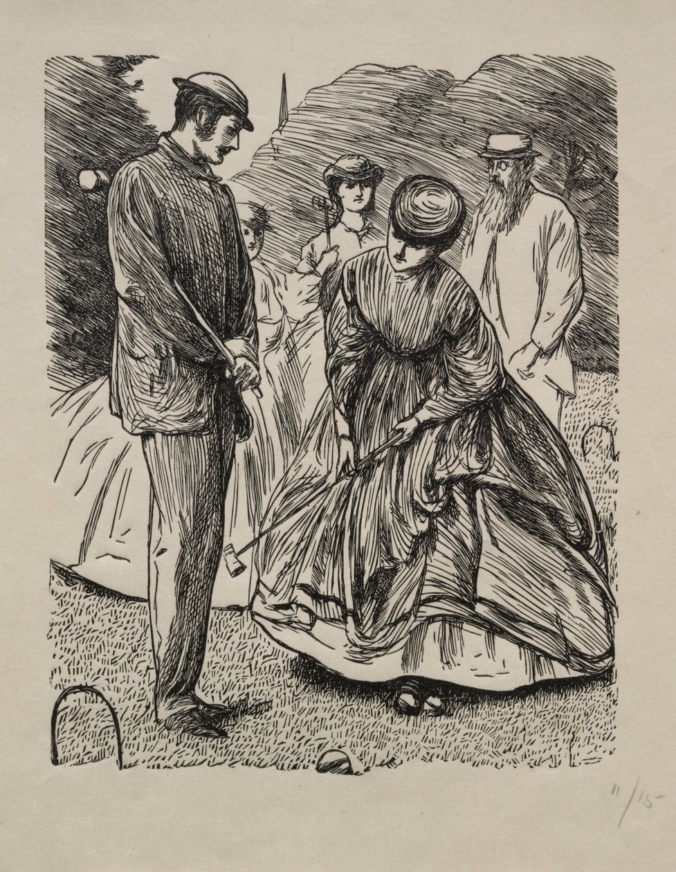 Como não jogar o jogo, 1865. de George Louis Palmella Busson Du Maurier