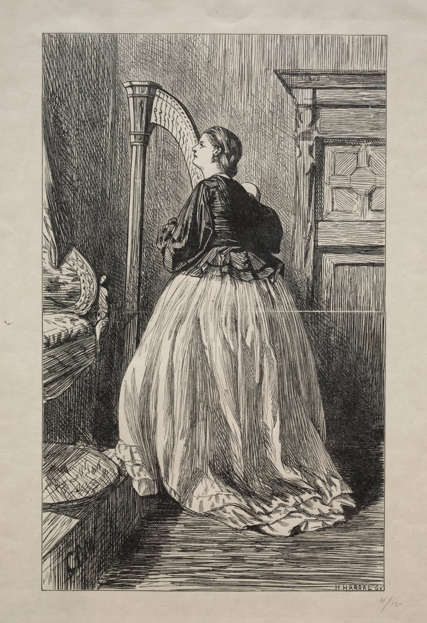O Sing Again That Simple Song, 1862. de George Louis Palmella Busson Du Maurier