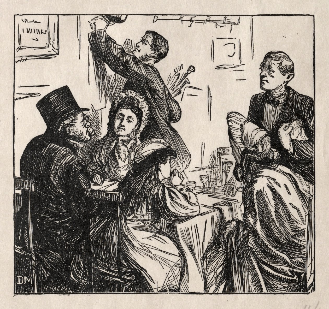 Refresco - Na Grande Exposição, 1862. de George Louis Palmella Busson Du Maurier