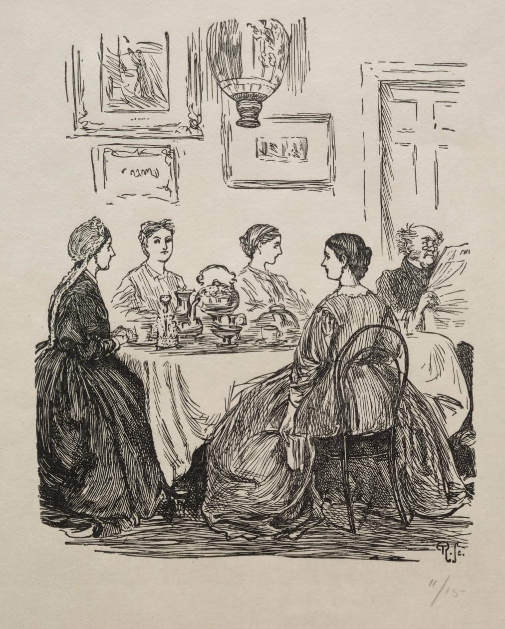 A Pergunta Anual - Para Onde Vamos, 1865. de George Louis Palmella Busson Du Maurier