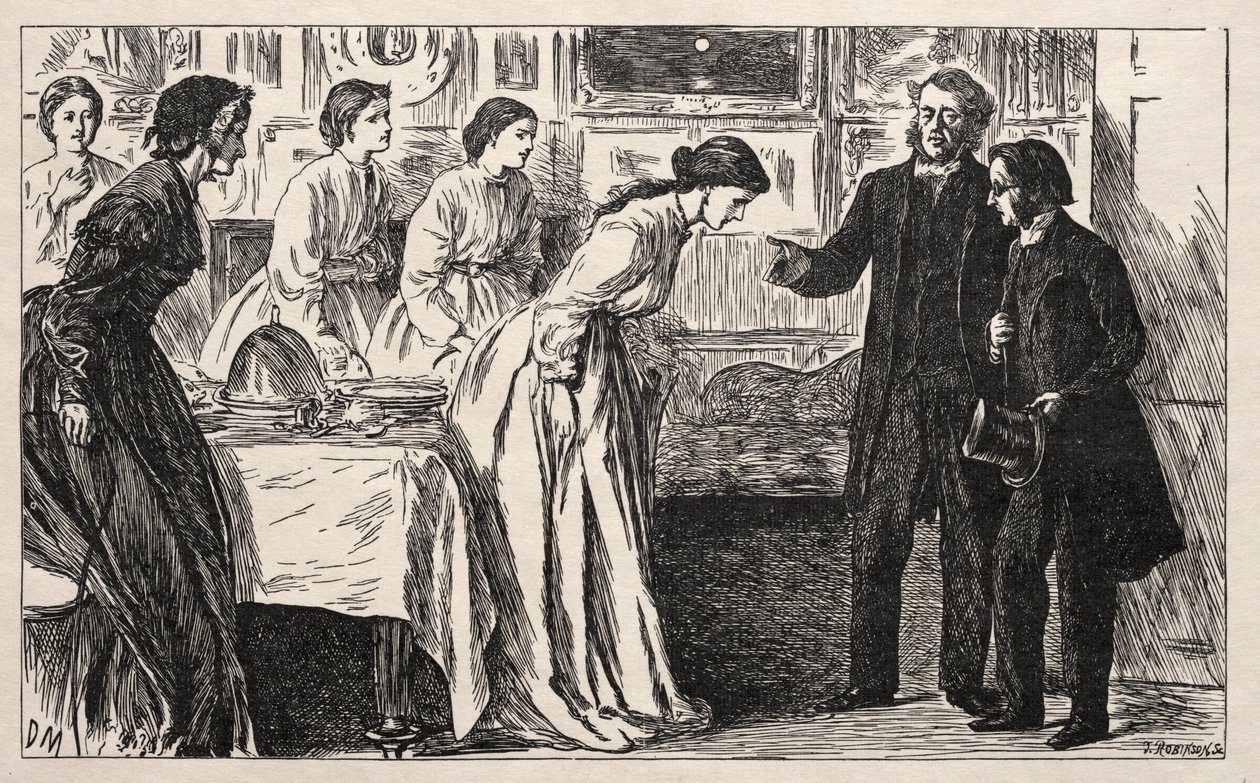 Queria um Curate. Antes, uma provação para o reverendo M. Green, 1865. de George Louis Palmella Busson Du Maurier