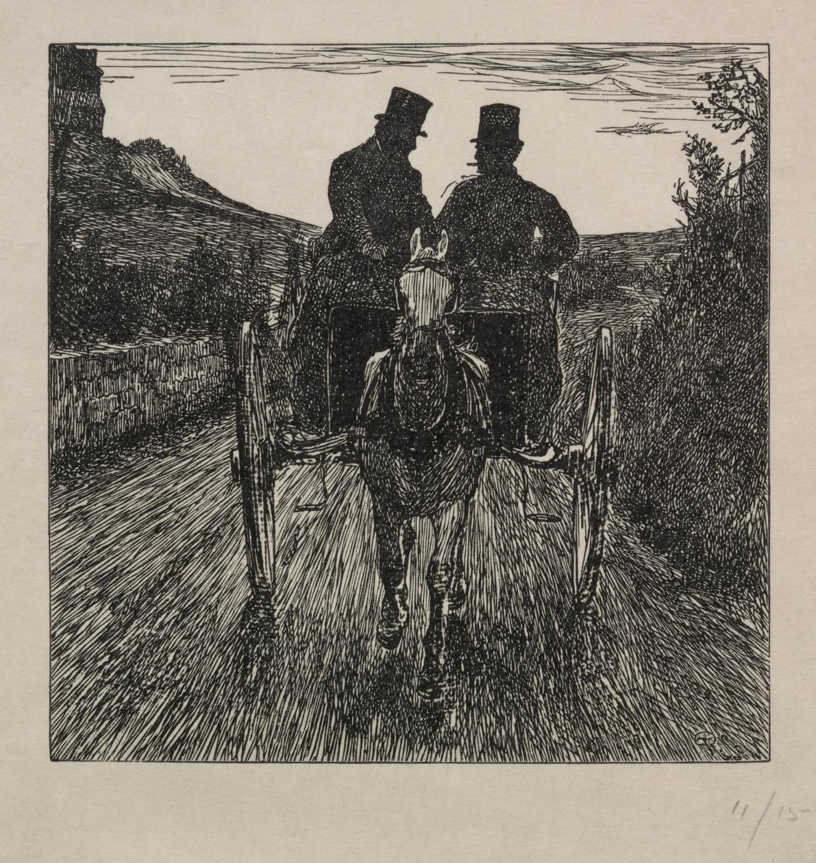 Por que os Pifflers perderam sua partida de retorno, 1865. de George Louis Palmella Busson Du Maurier
